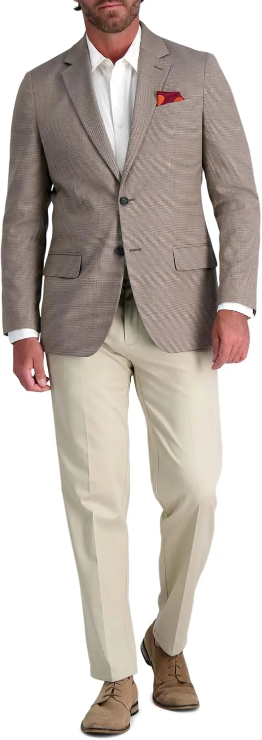Haggar Men's JMH Premium Tailored Fit Subtle Print Stretch Sport Coat - Regular and Big & Tall Sizes