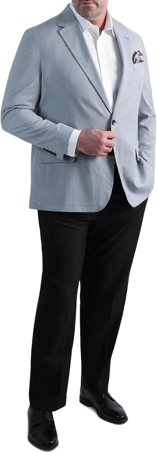 Haggar Men's JMH Premium Tailored Fit Subtle Print Stretch Sport Coat - Regular and Big & Tall Sizes