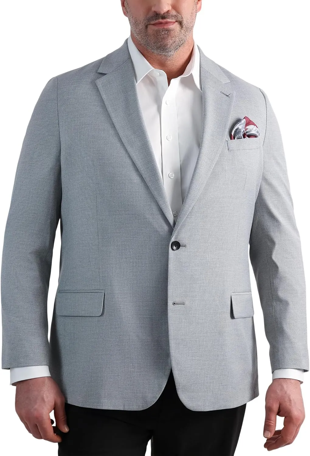 Haggar Men's JMH Premium Tailored Fit Subtle Print Stretch Sport Coat - Regular and Big & Tall Sizes