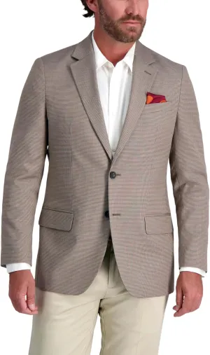 Haggar Men's JMH Premium Tailored Fit Subtle Print Stretch Sport Coat - Regular and Big & Tall Sizes