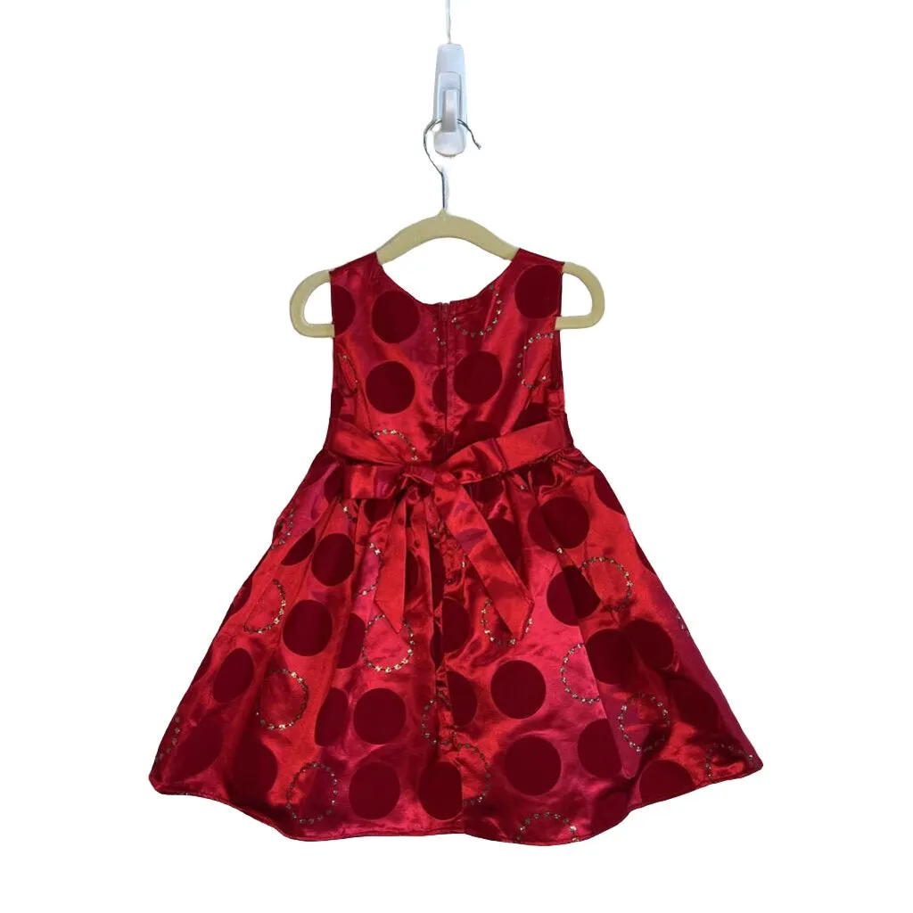 Holiday Satin Dress - Circles