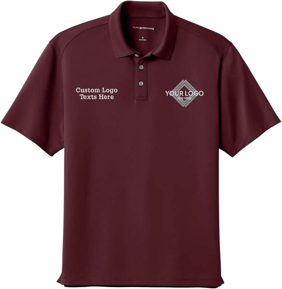 INK STITCH Men K240 Custom Embroidery Add Logo Texts Wearever Performance Pique Polo Shirts