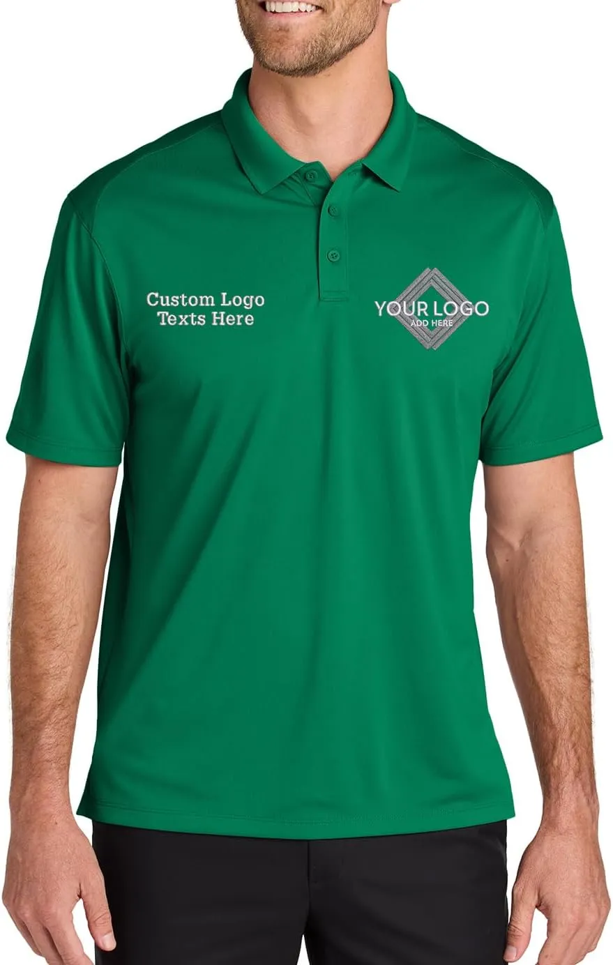 INK STITCH Men K240 Custom Embroidery Add Logo Texts Wearever Performance Pique Polo Shirts