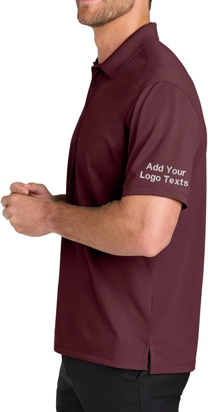 INK STITCH Men K240 Custom Embroidery Add Logo Texts Wearever Performance Pique Polo Shirts