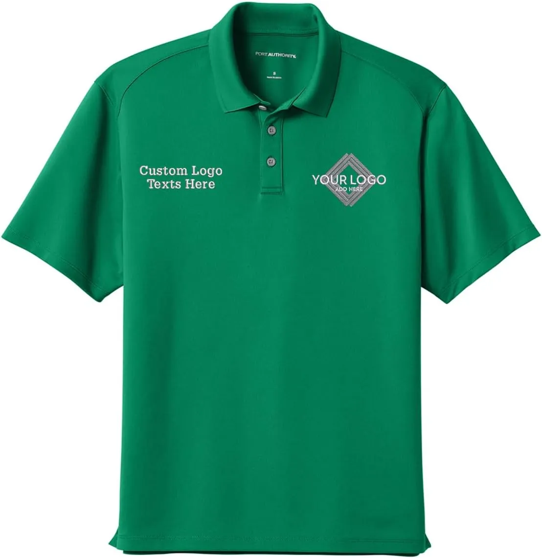 INK STITCH Men K240 Custom Embroidery Add Logo Texts Wearever Performance Pique Polo Shirts