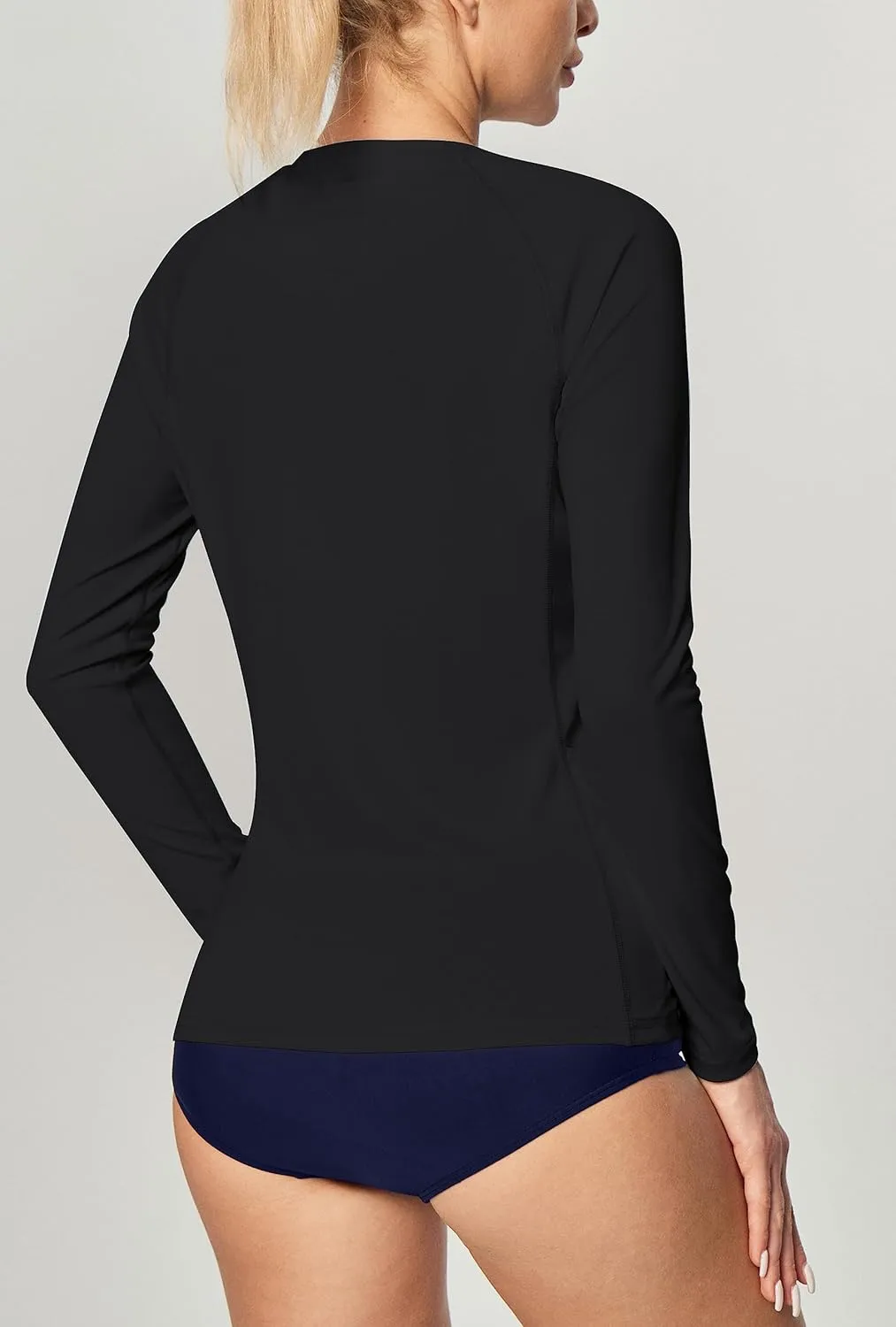 IUGA Rash Guard for Women UPF 50  SPF UV Protection Long Sleeve Workout Tops with Pockets Dry Fit Hiking Swim Shirt