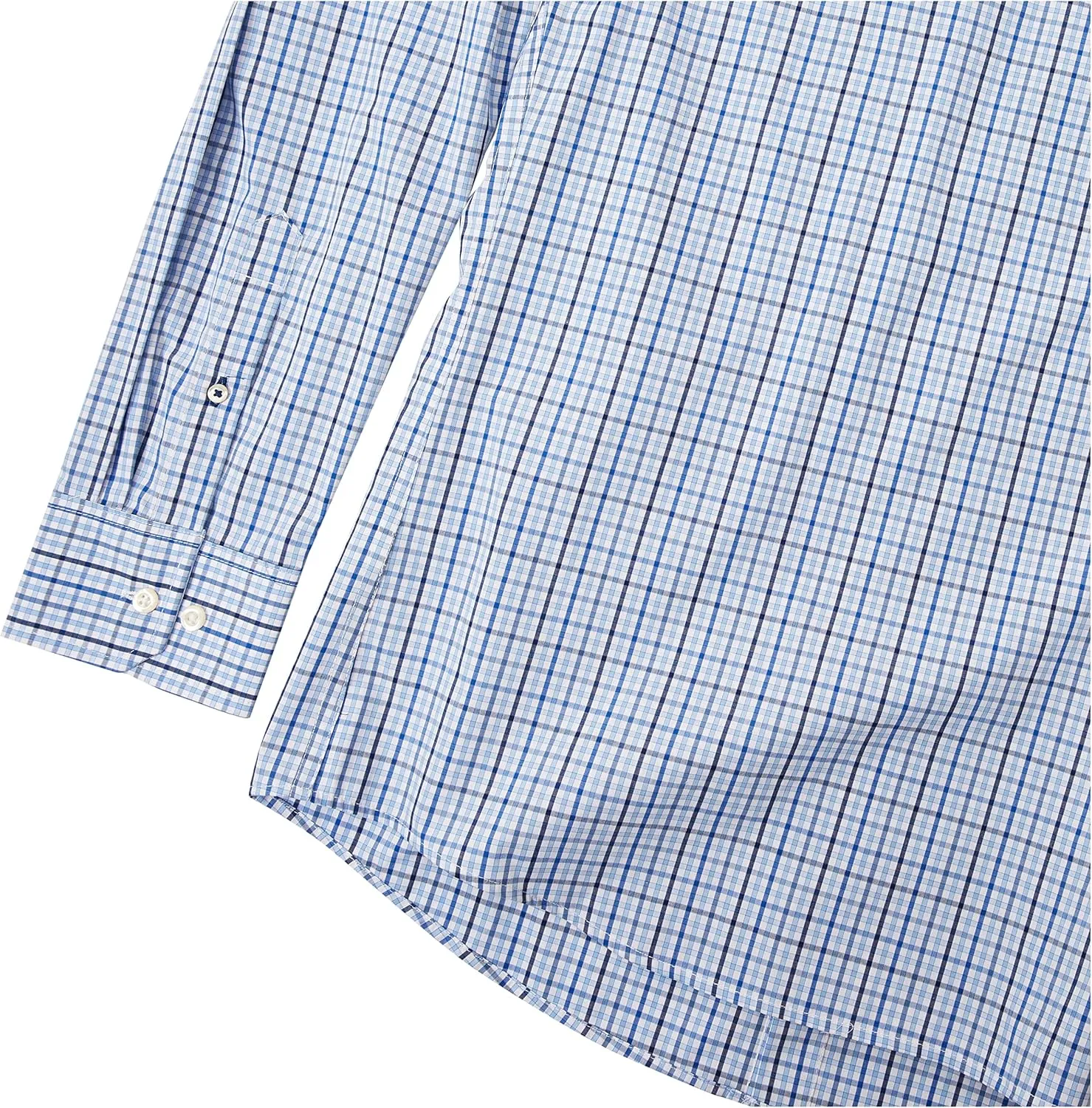 IZOD Men's Fit Advantage Performance Plaid Long Sleeve Stretch Button Down Shirt
