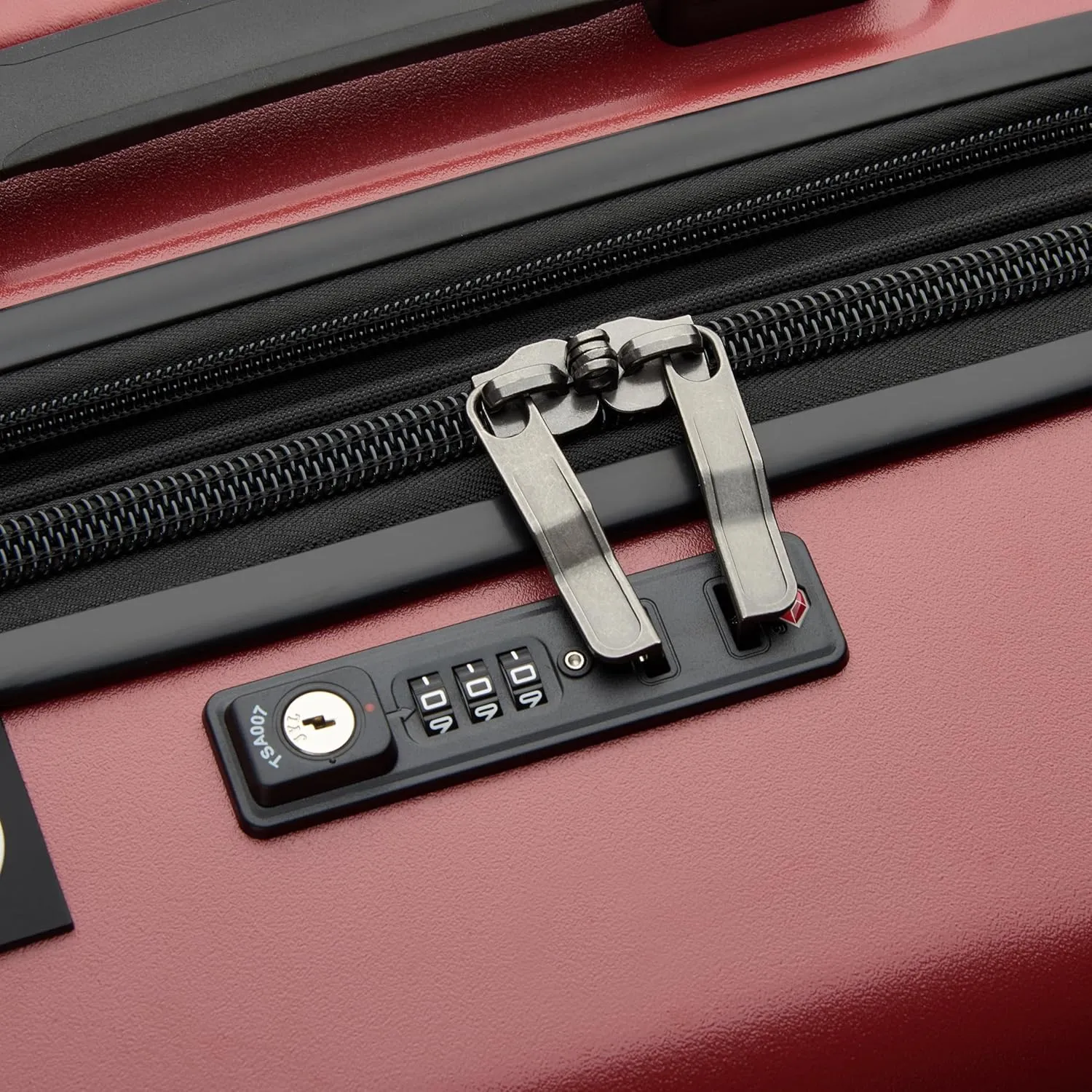 Jeep JH002B Hardside Expandable Luggage with Spinner Wheels, Chilli Pepper, Checked-Large 29 Inch