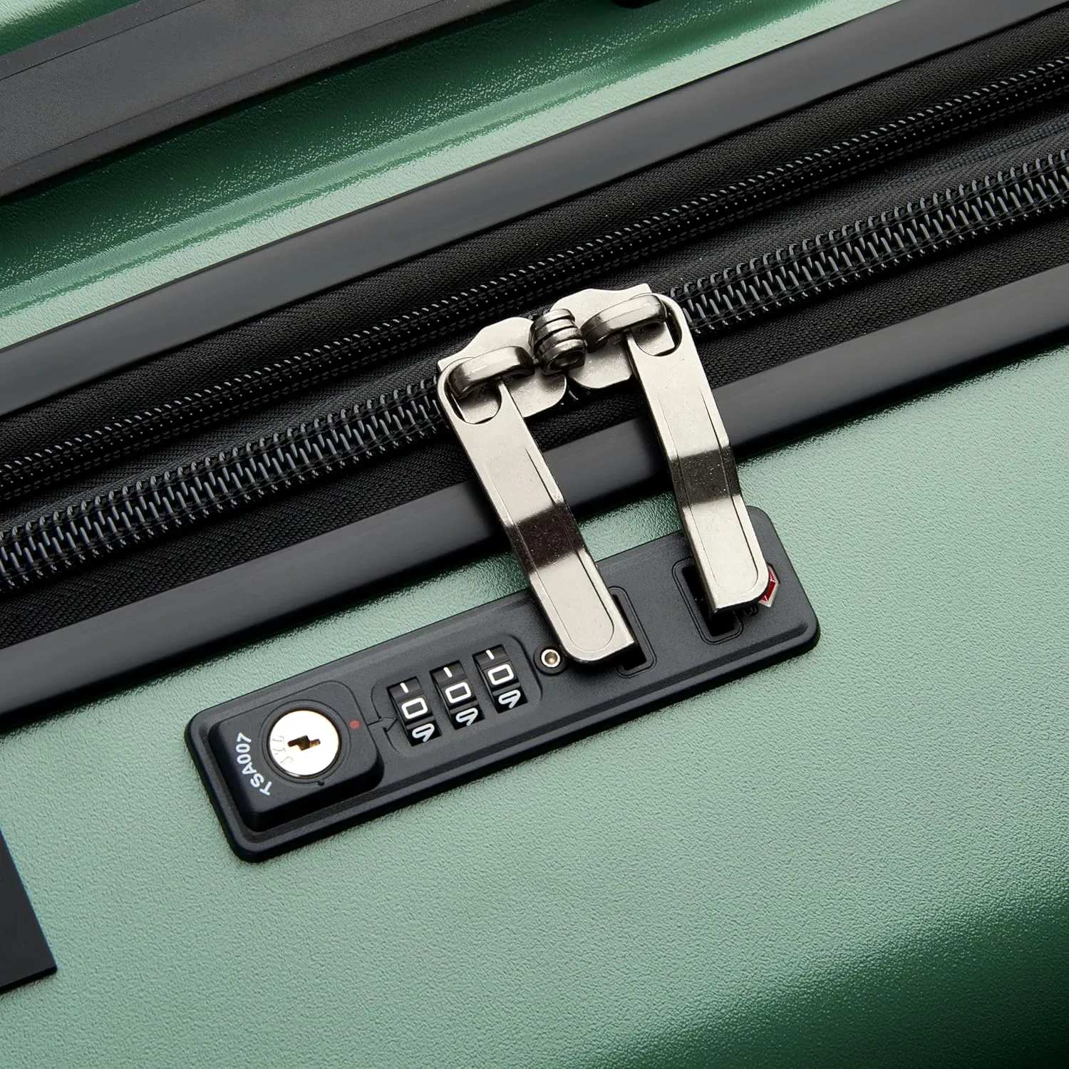 Jeep JH002B Hardside Expandable Luggage with Spinner Wheels, Elm Green, 2 Piece Set 19/29 Inch