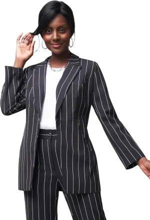 Jessica London Women's Plus Size Long Sleeve Bi-Stretch Blazer Jacket Work Office