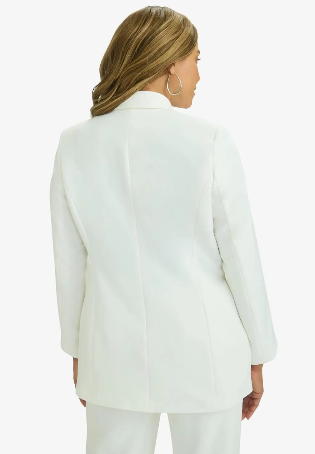 Jessica London Women's Plus Size Long Sleeve Bi-Stretch Blazer Jacket Work Office