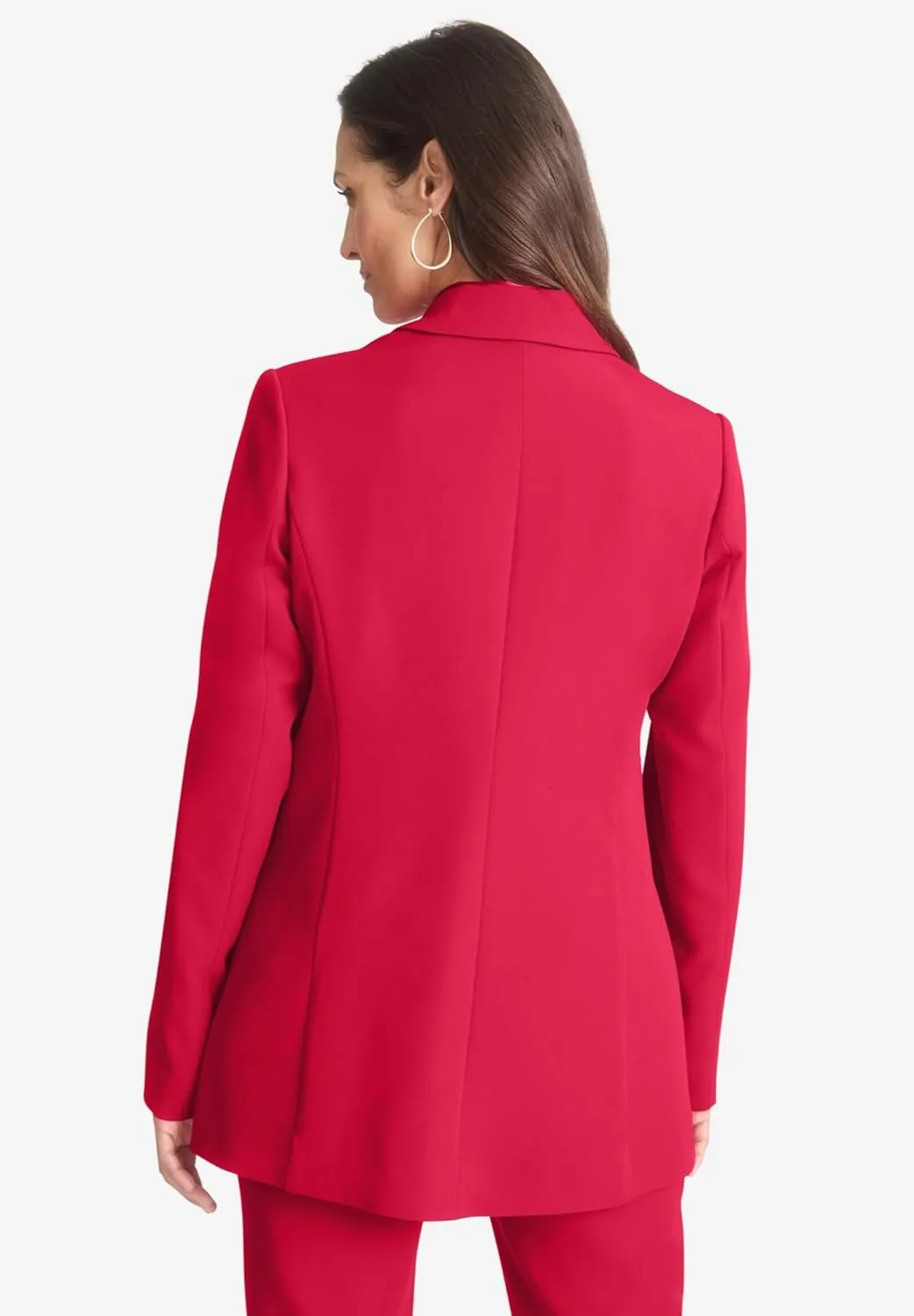 Jessica London Women's Plus Size Long Sleeve Bi-Stretch Blazer Jacket Work Office