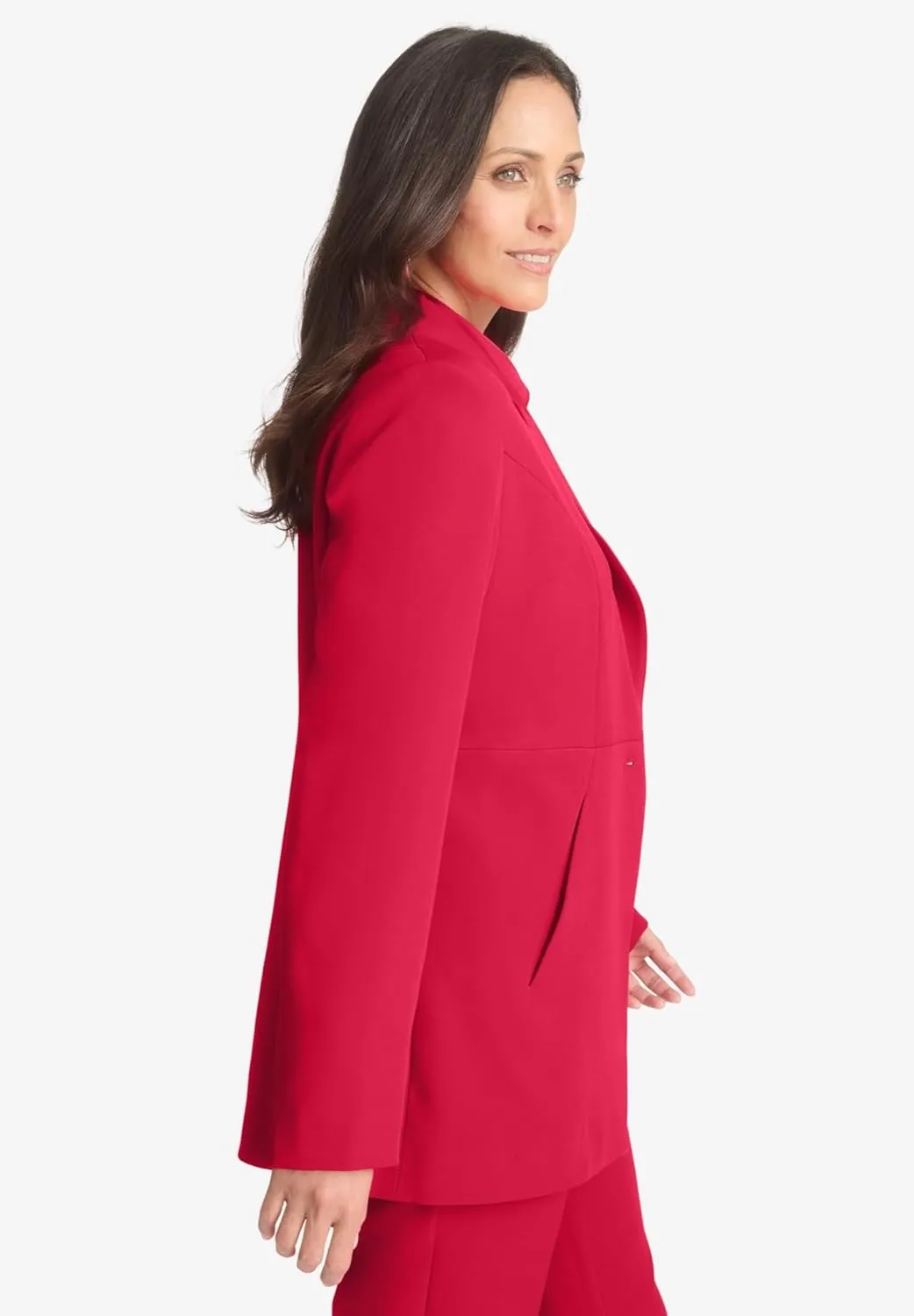 Jessica London Women's Plus Size Long Sleeve Bi-Stretch Blazer Jacket Work Office