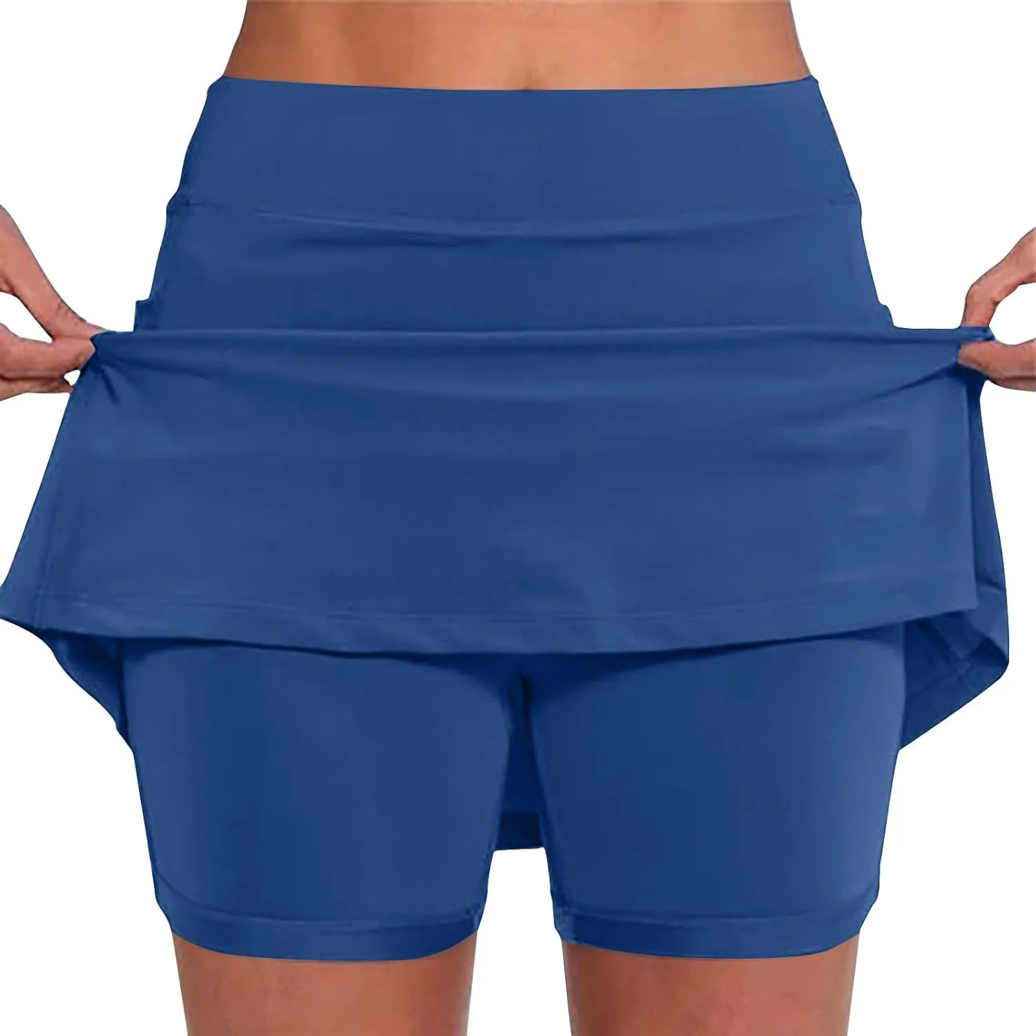 JIEMUXIU Tennis Skorts for Woman 2025 Outdoor Athletic Yoga Skorts Lightweight Tummy Control Flowy Summer Skirts