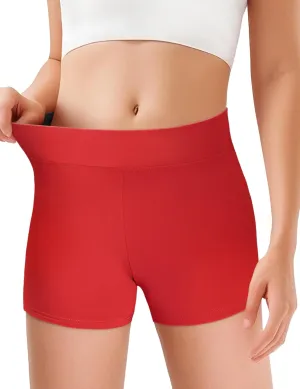 JOCMIC Girls Athletic Shorts Kids Dance High Waisted Yoga Short for Bike Gym Volleyball Running
