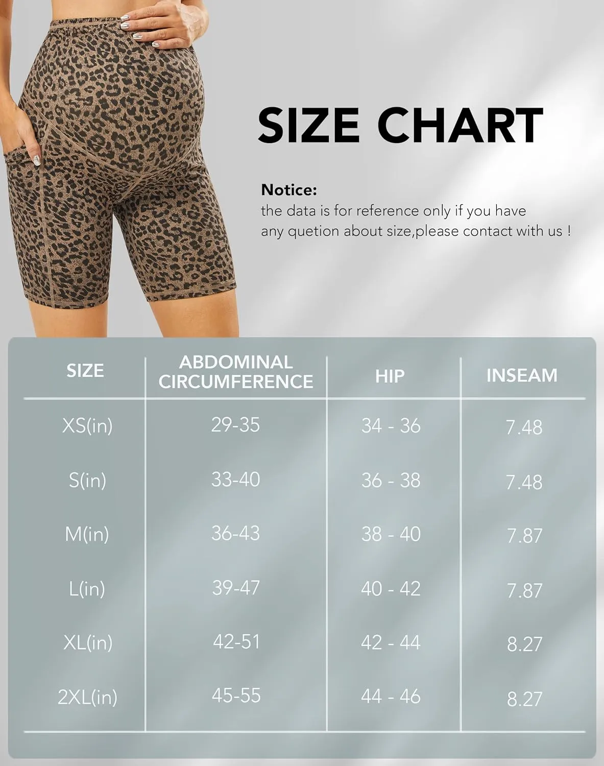 JOYSPELS Maternity Shorts Over The Belly Bump Athletic Workout Pregnancy Short with Pockets