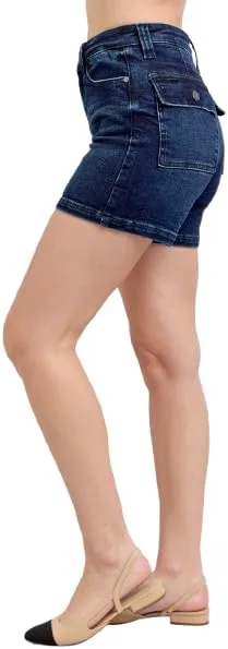 Judy Blue High Waist Back Flap Pocket Shorts 150304