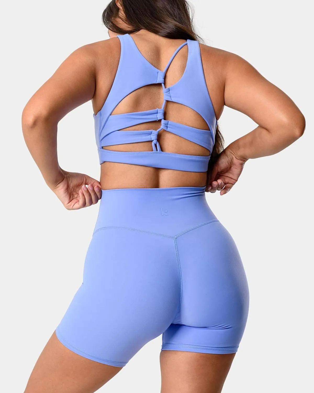 Kamo Fitness Featherlite Enhance 6" Women's Biker Shorts - No Front Seam, Soft, Butt-Lifting, High Waisted