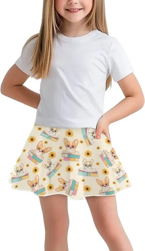 Kids Athletic Skirt with Liner Shorts for Back to School Everyday Casual Outdoor Running Machine Washable