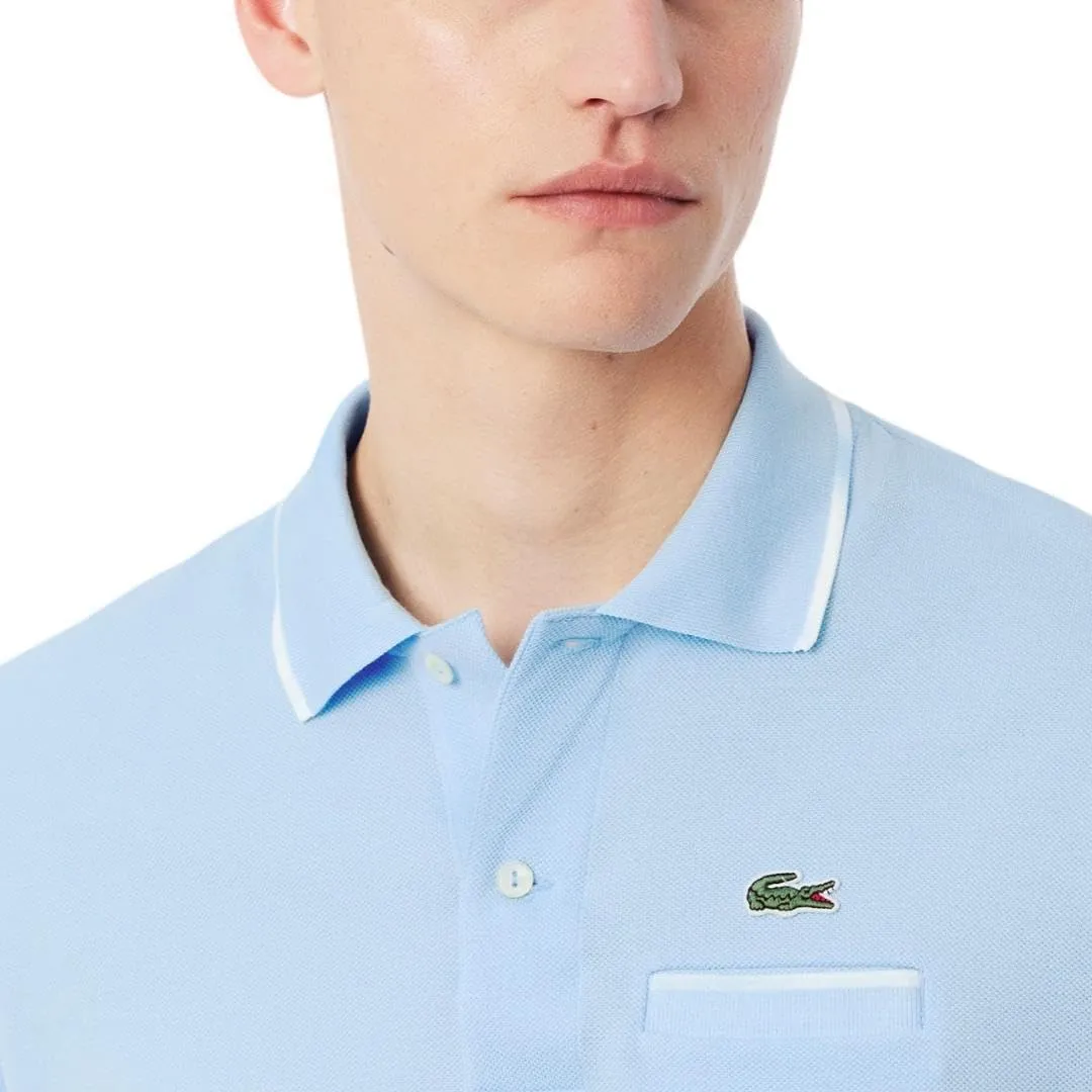 Lacoste Men's Classic Fit Contrast Pique Polo