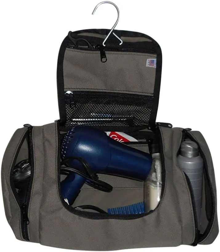 Large Hanging Toiletry Or Shaving Bag For All Your Essential, Made In USA.