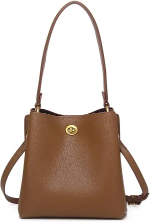Leather Bucket Bag,Classic Large