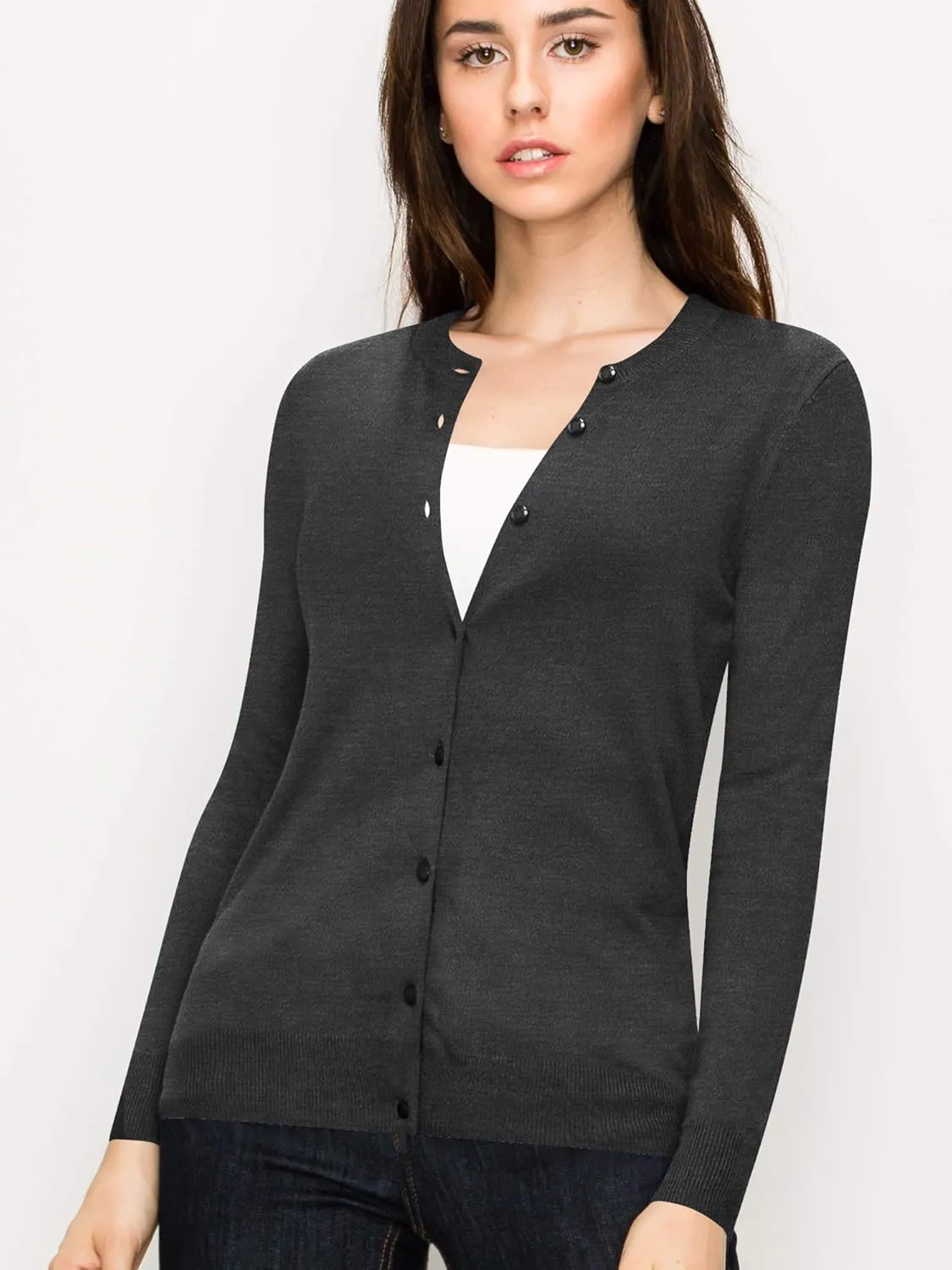 LL Womens Keep It Classic Round Cardigan