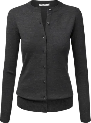 LL Womens Keep It Classic Round Cardigan