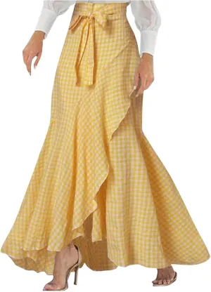 Loose Fit Skorts for Women Maxi Long Elegant Wrap High Cut Criss Cross Skort Women 2025