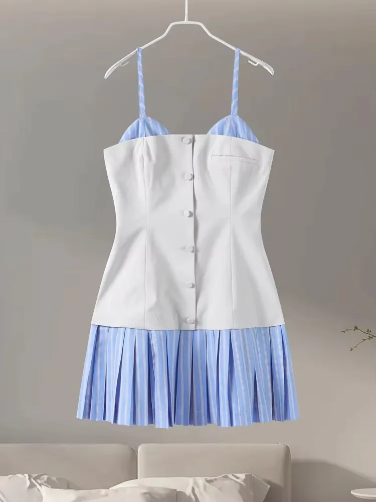 Lumia Suspender Mini Dress