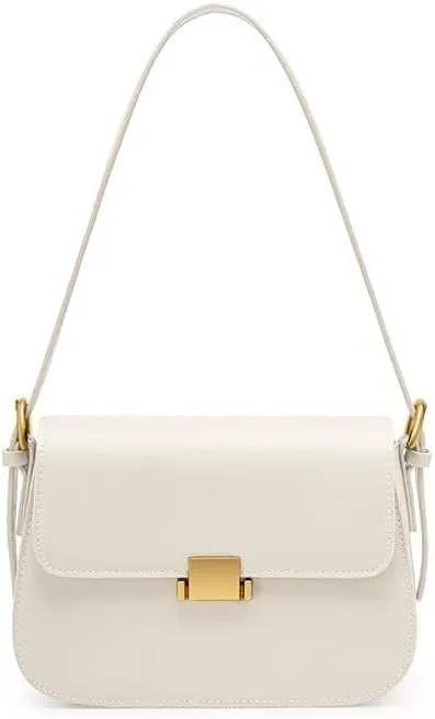 Luxury Leather Tofu-Shape Bag for Women  2025 Hand-Carried Shoulder Purse, Imported Spring Fashion