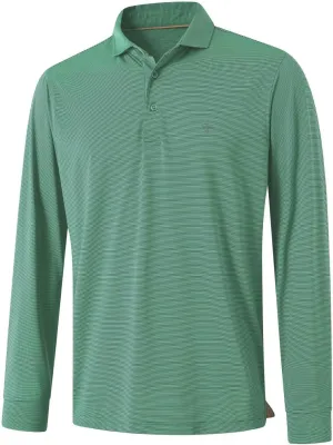M MAELREG Short and Long Sleeve Polo Shirts for Men Dry Fit Performance Moisture Wicking Sport Pin Striped Mens Golf Shirts