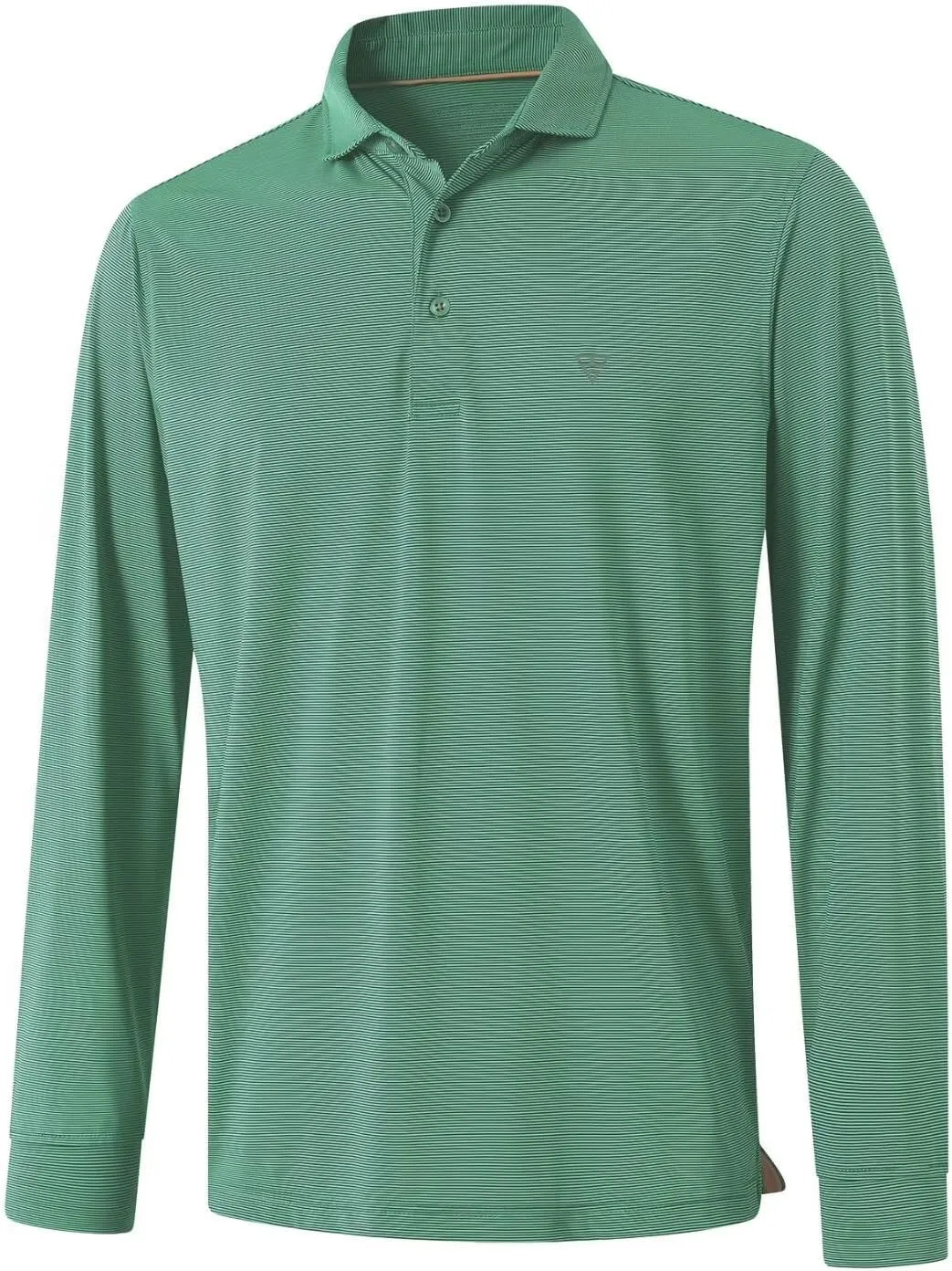M MAELREG Short and Long Sleeve Polo Shirts for Men Dry Fit Performance Moisture Wicking Sport Pin Striped Mens Golf Shirts