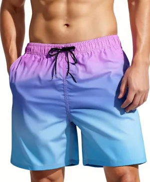 MADHERO Mens Swim Trunks Short Bathing Suit with Mesh Lining Swimming Shorts