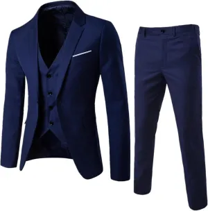 Men Suit Slim 3 Suit Business Wedding Party Jacket Vest & Pants Coat MenS Suit Men Suit Mens 2 Piece Set for Men