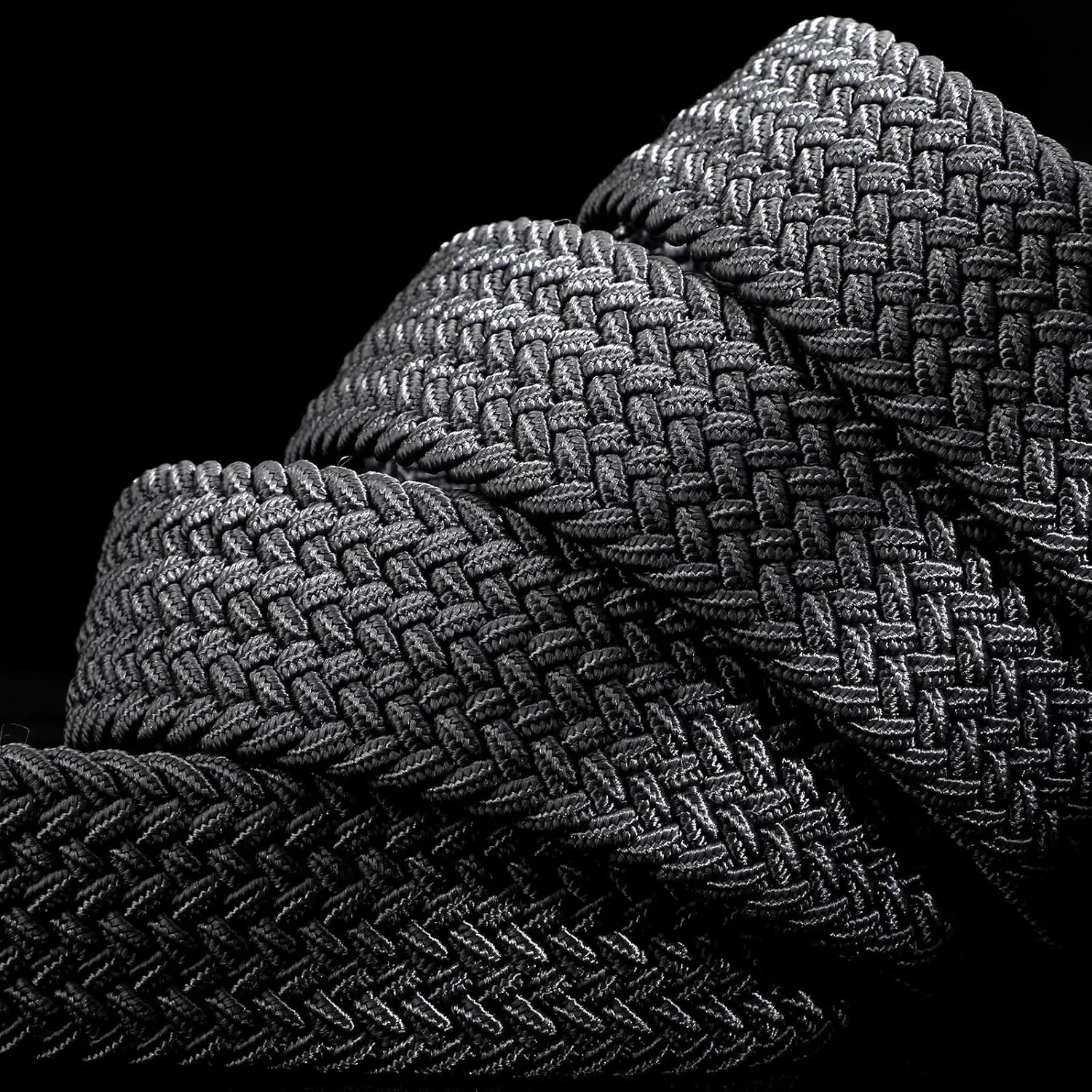 Men's Belt Braided Stretch Belt for Men Golf Pants Casual Shorts Jeans
