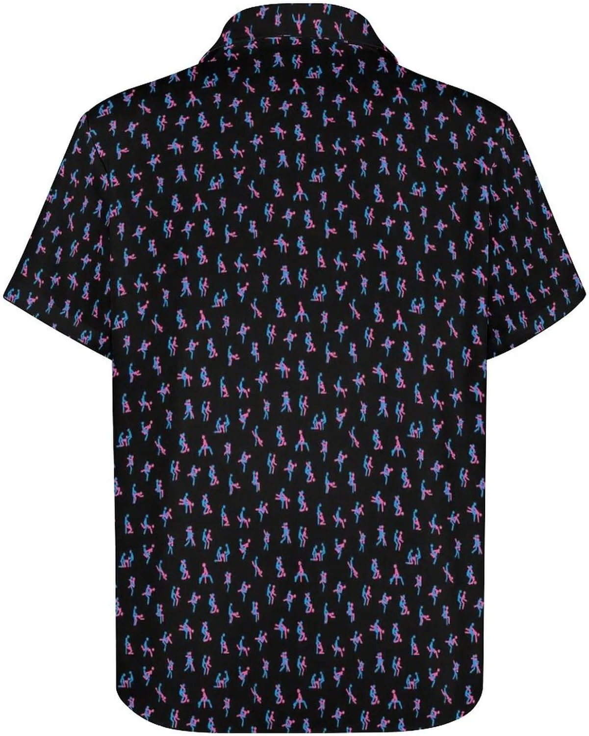 Men's Casual Button Down Shirts Regular Fit Print Short Sleeve Hawaiian Shirt for Men