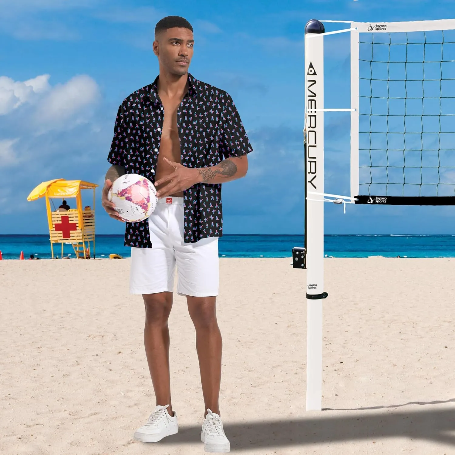 Men's Casual Button Down Shirts Regular Fit Print Short Sleeve Hawaiian Shirt for Men