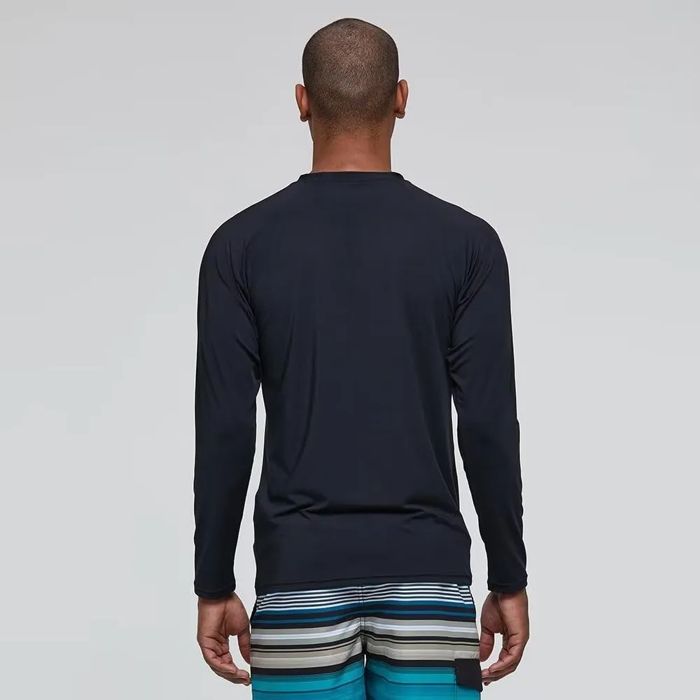 Mens Rash Guard for Men Swimming Sun Protection Shirts UPF 50  UV Long Sleeve Lightweight Quick Dry T-Shirts Surf Fishing