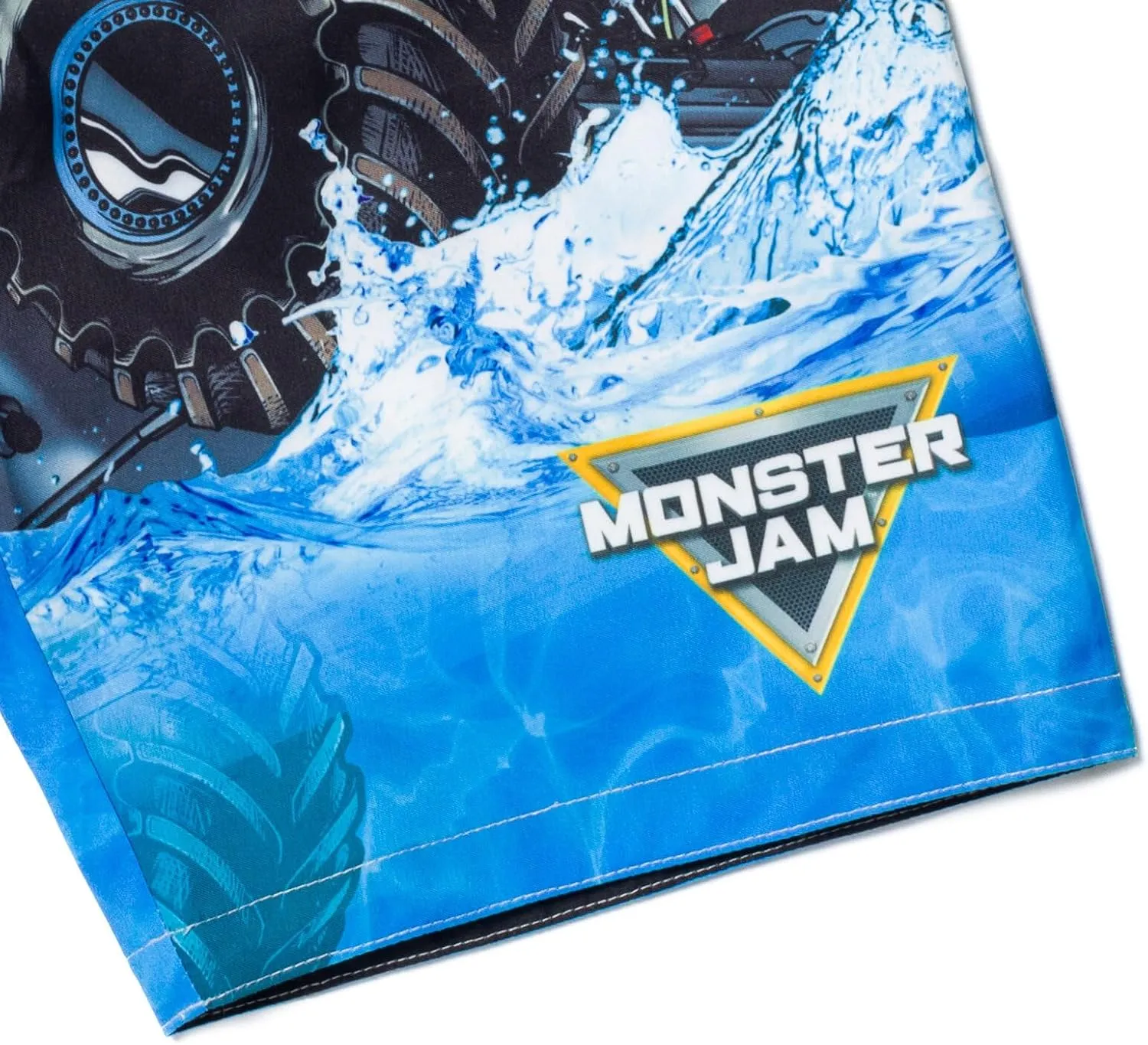 Monster Jam UPF 50  Pullover Rash Guard and Swim Trunks Outfit Set Toddler to Big Kid Grave Digger El Toro Loco Megalodon