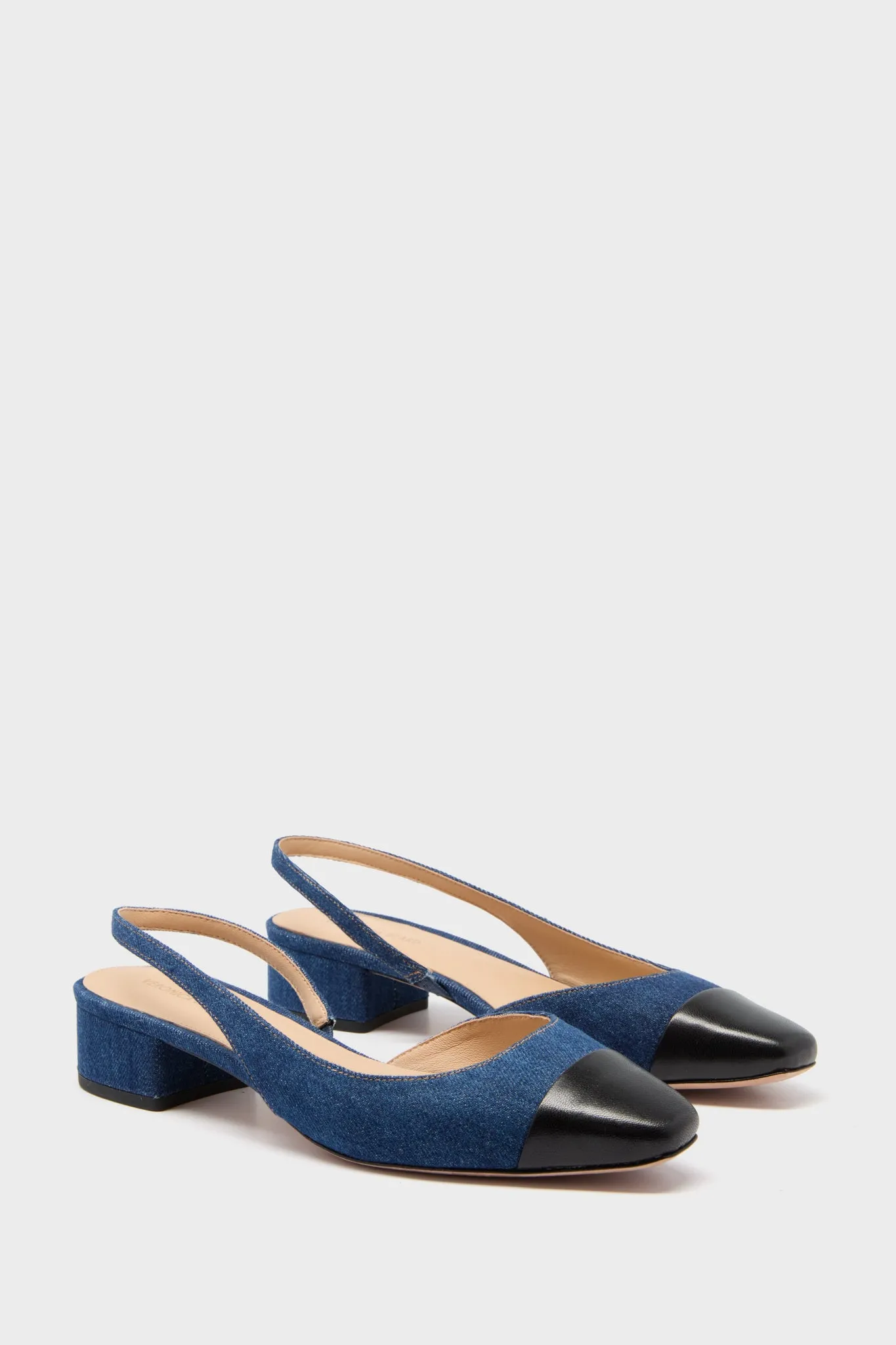 Mountain Blue Cecile Sling Back Heels