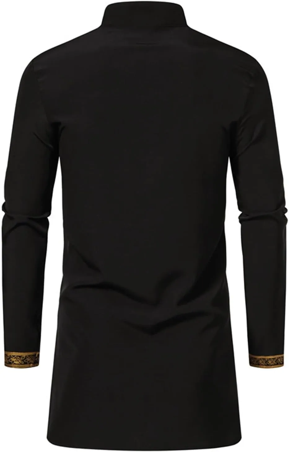 Muslim Clothes for Men 2 Piece Set Muslim Gown Shirt Set Graphic Casual Long Sleeve Kaftan Robe Henley Shirts & Pants