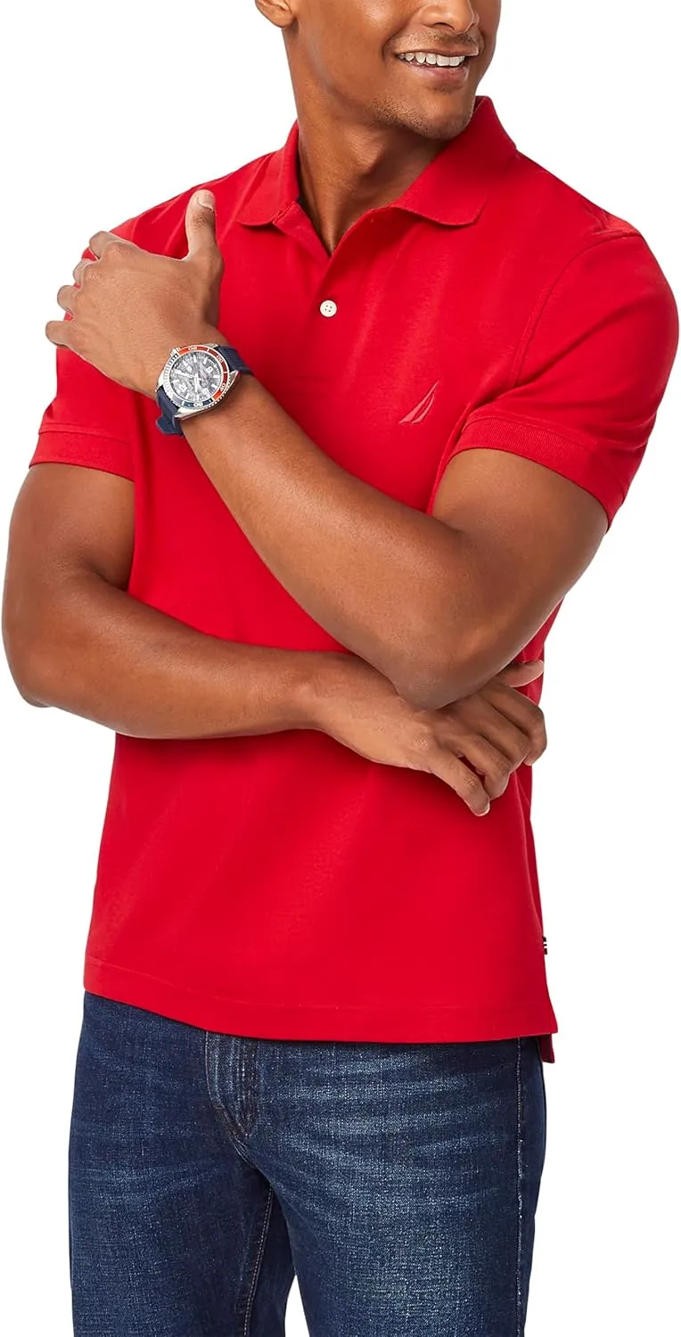 Nautica Men's Classic Fit Interlock Polo
