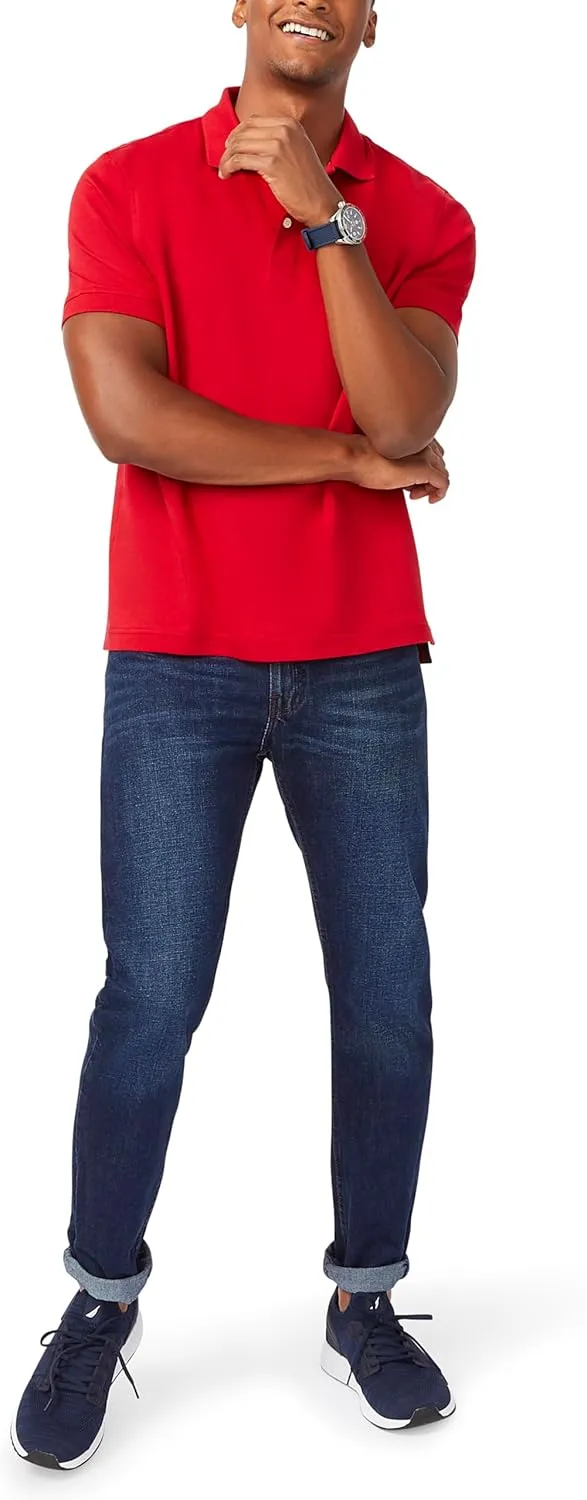 Nautica Men's Classic Fit Interlock Polo