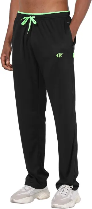 NEIKU Mens Lightweight Sweatpants with Pockets Open Bottom Mesh Athletic Pants for Running
