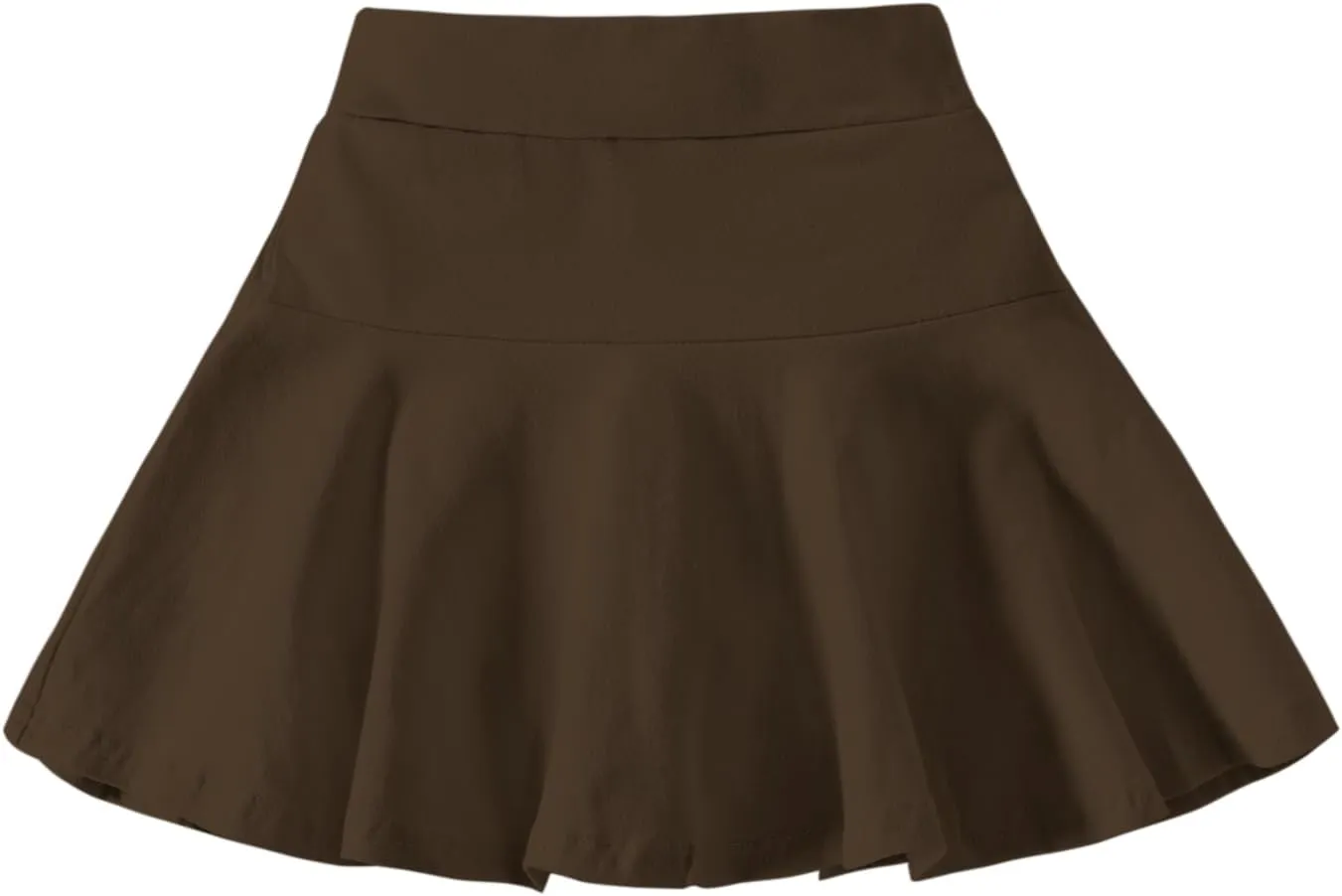 Neutocd Toddler Baby Girls Skirts Skorts Elastic Girl Pleated Skirts Kid Casual Stretch Waist Skater Skort Built in Shorts