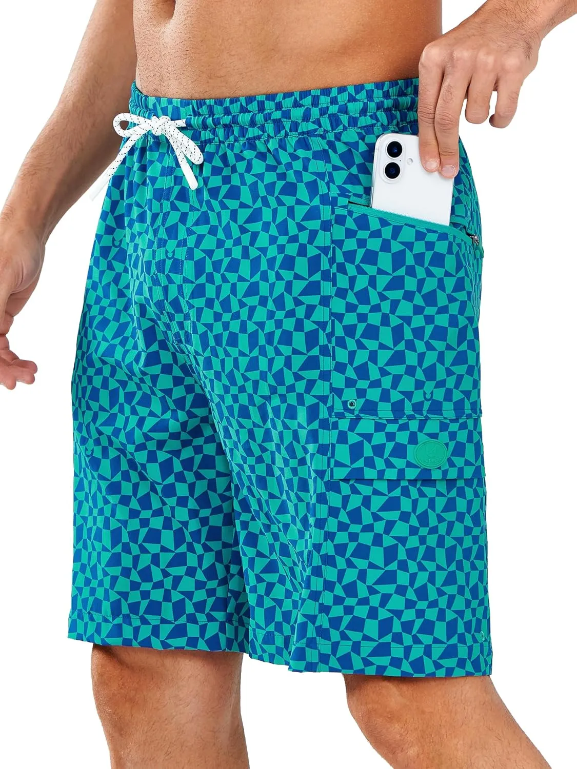NORTHYARD Men's 9" Board Shorts with 4 Pockets Swim Trunks Swimwear for Men Bathing Suit - No Mesh Liner
