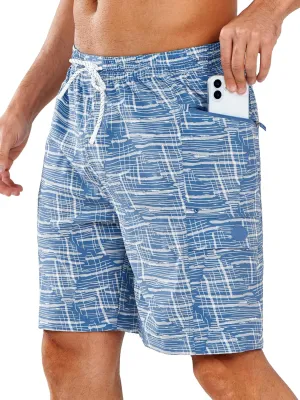 NORTHYARD Men's 9" Board Shorts with 4 Pockets Swim Trunks Swimwear for Men Bathing Suit - No Mesh Liner