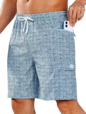 NORTHYARD Men's 9" Board Shorts with 4 Pockets Swim Trunks Swimwear for Men Bathing Suit - No Mesh Liner