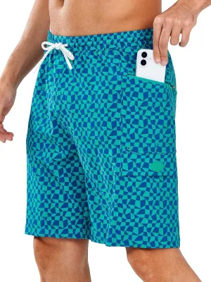 NORTHYARD Men's 9" Board Shorts with 4 Pockets Swim Trunks Swimwear for Men Bathing Suit - No Mesh Liner